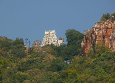 Lord Venkateswara on sacred seven hills or Sapathagiri known as Edukondala Venkataramana The Tirumala seven hills